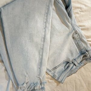 Light Blue Distressed Women Jeans